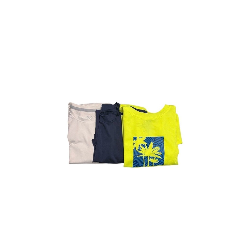 (3) Lot Boys Swim Shirt Rash Guard sz L